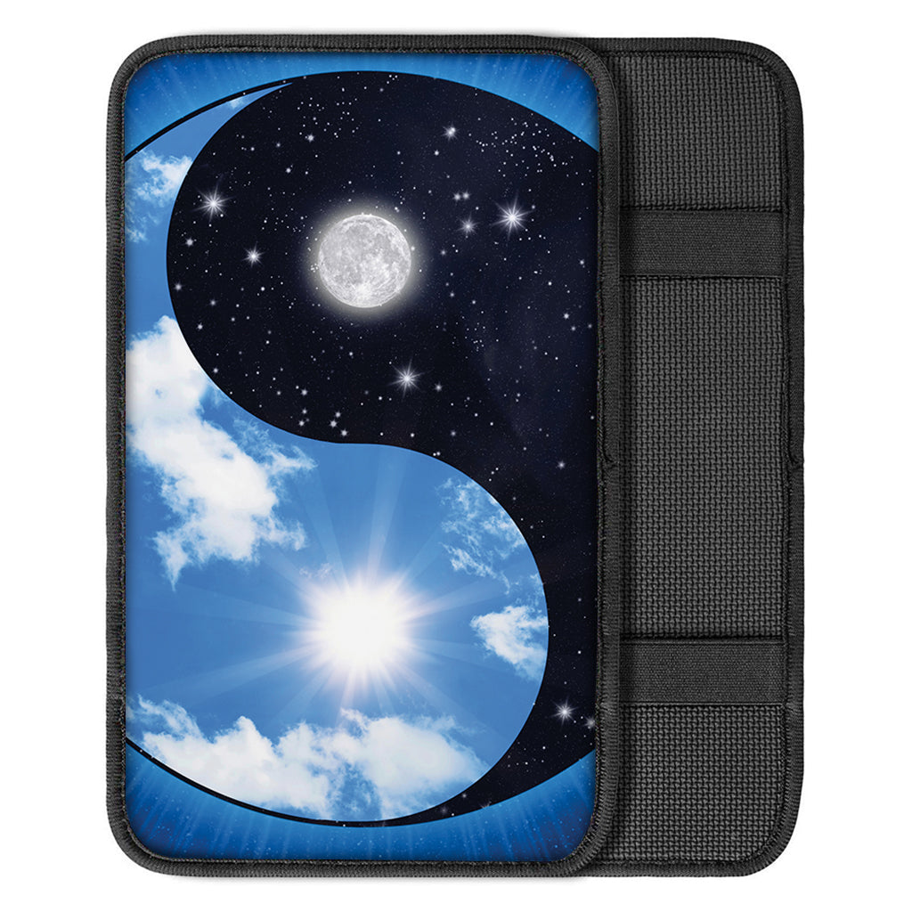 Sky And Space Yin Yang Print Car Center Console Cover