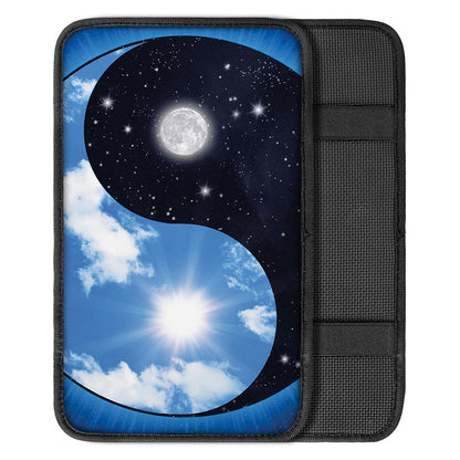 Sky And Space Yin Yang Print Car Center Console Cover
