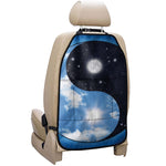 Sky And Space Yin Yang Print Car Seat Organizers