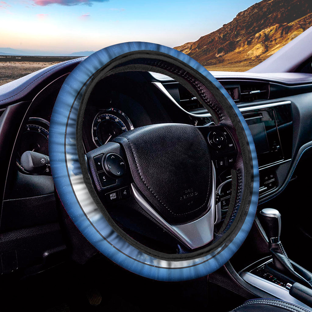Sky And Space Yin Yang Print Car Steering Wheel Cover