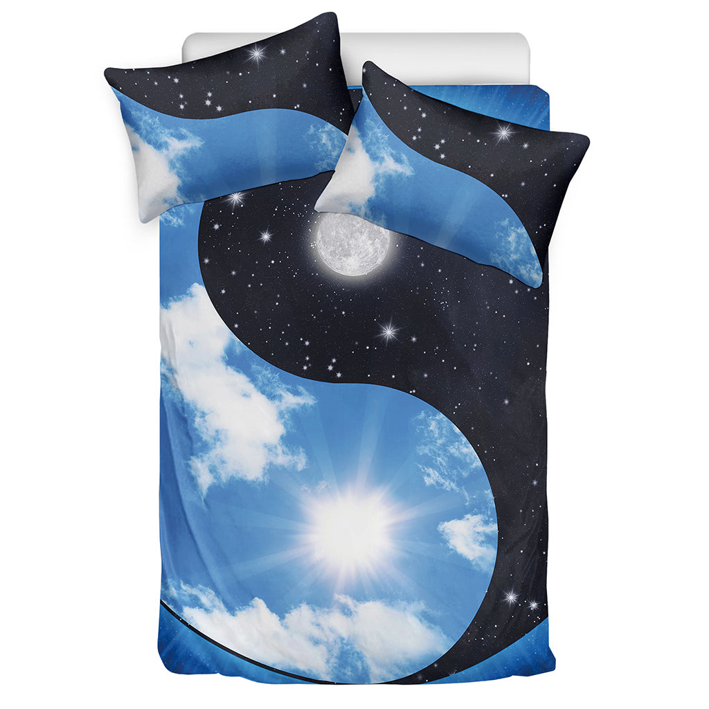 Sky And Space Yin Yang Print Duvet Cover Bedding Set