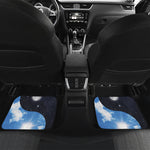 Sky And Space Yin Yang Print Front and Back Car Floor Mats