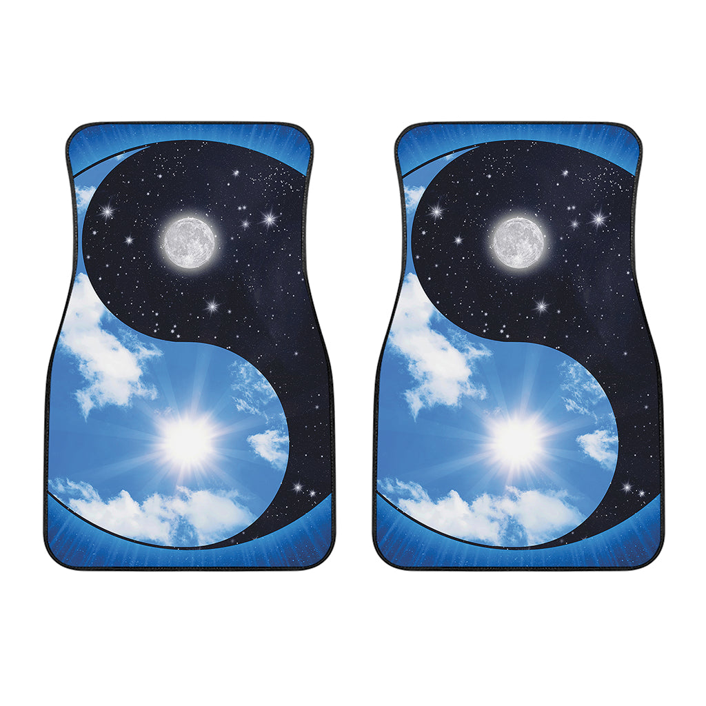 Sky And Space Yin Yang Print Front Car Floor Mats