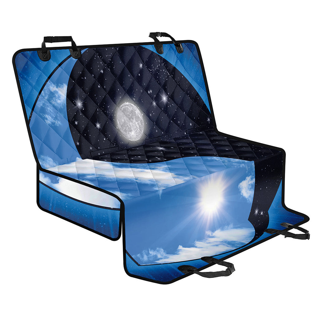 Sky And Space Yin Yang Print Pet Car Back Seat Cover