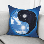 Sky And Space Yin Yang Print Pillow Cover