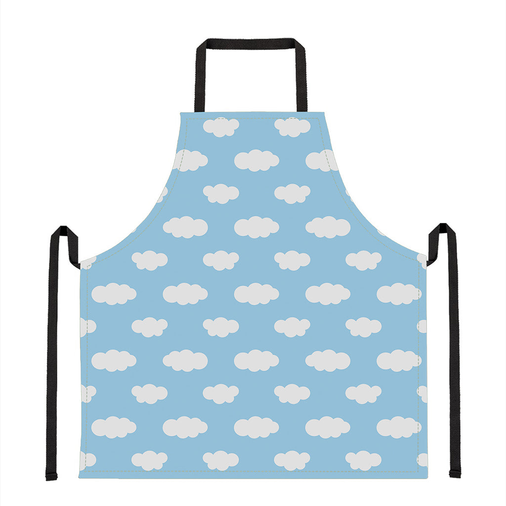 Sky Cloud Pattern Print Apron