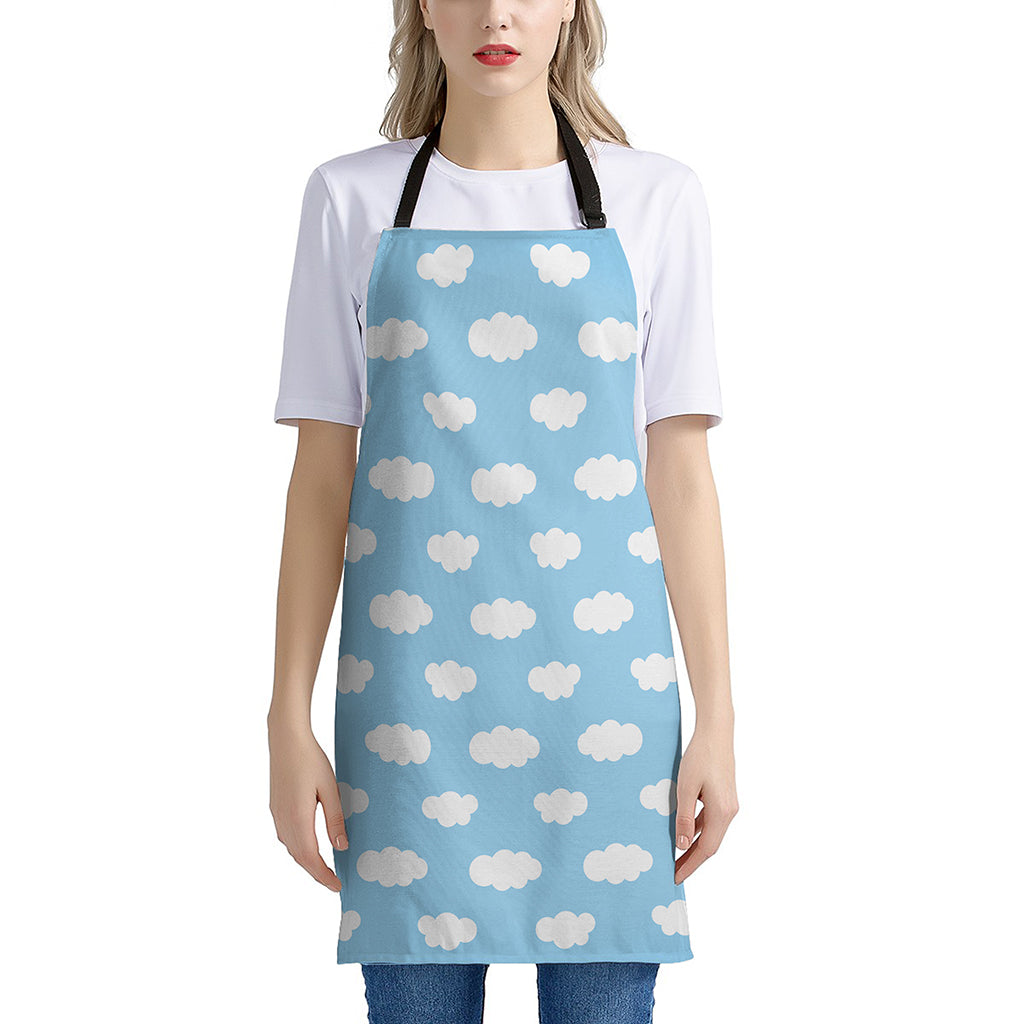 Sky Cloud Pattern Print Apron