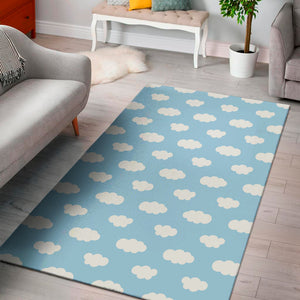 Sky Cloud Pattern Print Area Rug