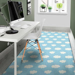 Sky Cloud Pattern Print Area Rug