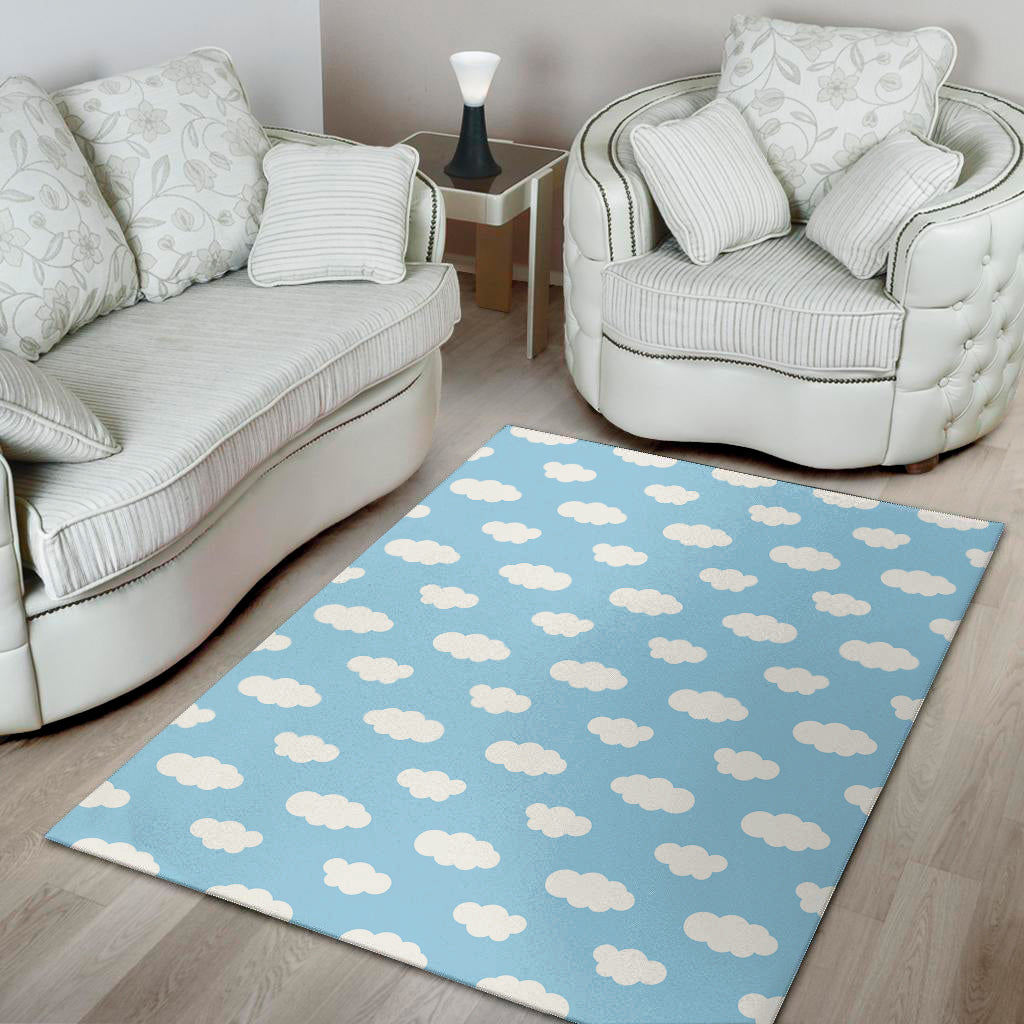 Sky Cloud Pattern Print Area Rug