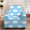 Sky Cloud Pattern Print Armchair Slipcover