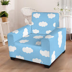 Sky Cloud Pattern Print Armchair Slipcover