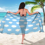 Sky Cloud Pattern Print Beach Sarong Wrap