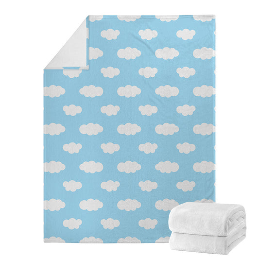 Sky Cloud Pattern Print Blanket