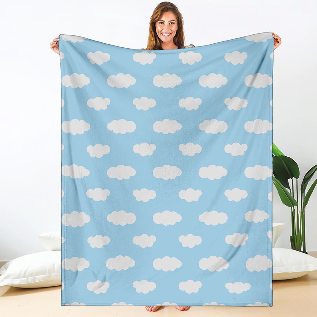 Sky Cloud Pattern Print Blanket