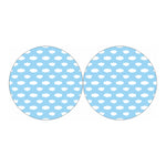 Sky Cloud Pattern Print Car Coasters