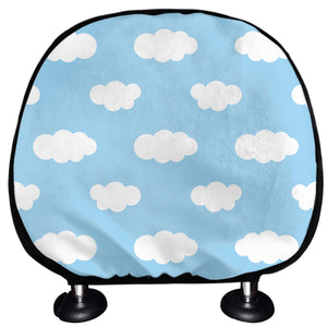 Sky Cloud Pattern Print Car Headrest Covers