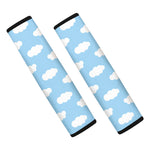 Sky Cloud Pattern Print Car Seat Belt Covers