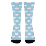 Sky Cloud Pattern Print Crew Socks