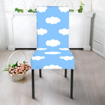 Sky Cloud Pattern Print Dining Chair Slipcover