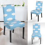 Sky Cloud Pattern Print Dining Chair Slipcover