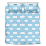 Sky Cloud Pattern Print Duvet Cover Bedding Set