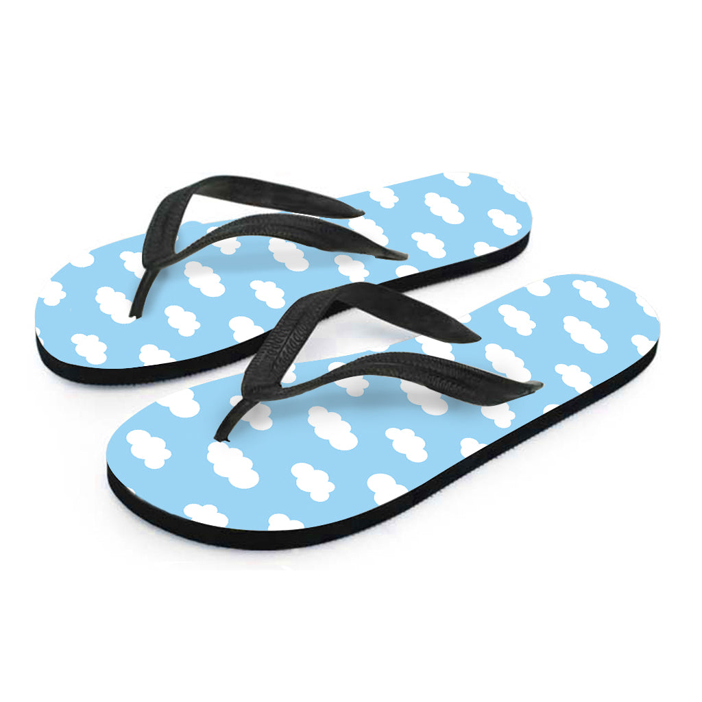 Sky Cloud Pattern Print Flip Flops