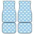 Sky Cloud Pattern Print Front and Back Car Floor Mats