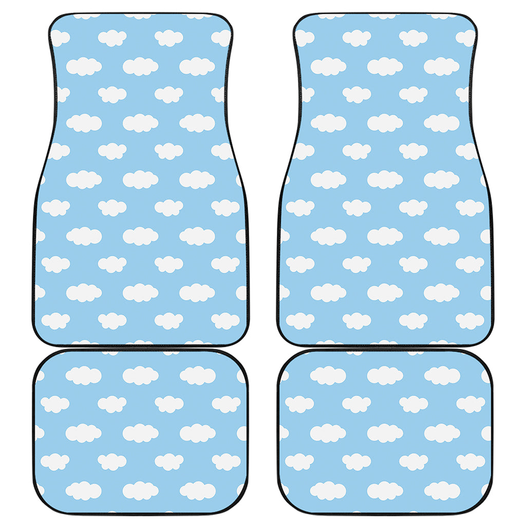 Sky Cloud Pattern Print Front and Back Car Floor Mats