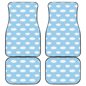 Sky Cloud Pattern Print Front and Back Car Floor Mats