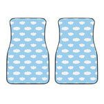 Sky Cloud Pattern Print Front Car Floor Mats