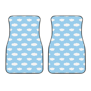 Sky Cloud Pattern Print Front Car Floor Mats