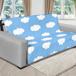 Sky Cloud Pattern Print Futon Protector