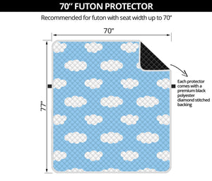 Sky Cloud Pattern Print Futon Protector