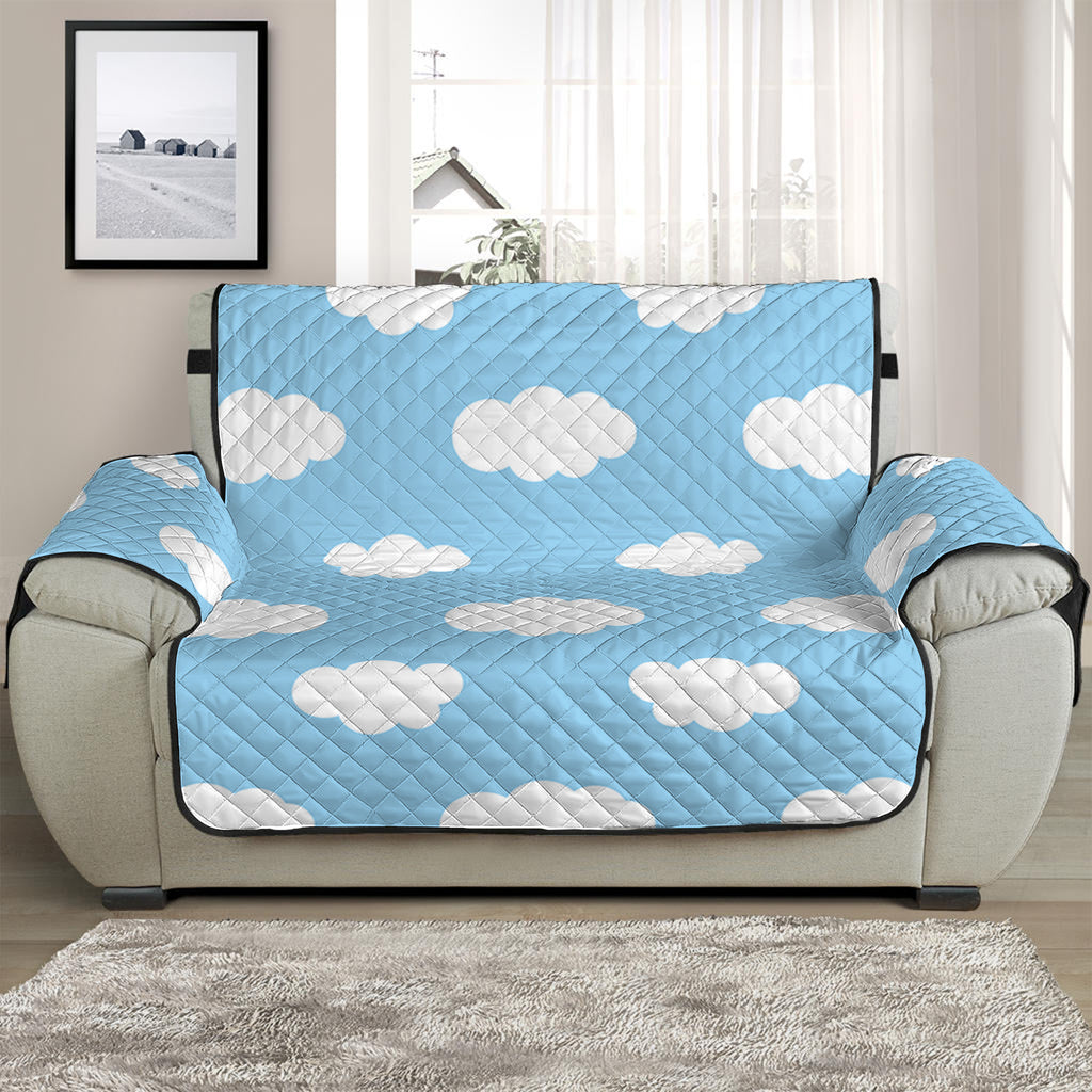 Sky Cloud Pattern Print Half Sofa Protector