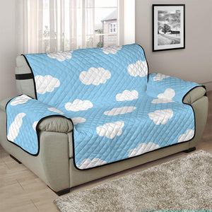 Sky Cloud Pattern Print Half Sofa Protector