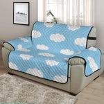 Sky Cloud Pattern Print Half Sofa Protector