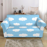 Sky Cloud Pattern Print Loveseat Slipcover