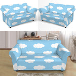 Sky Cloud Pattern Print Loveseat Slipcover