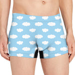 Sky Cloud Pattern Print Men's Boxer Briefs