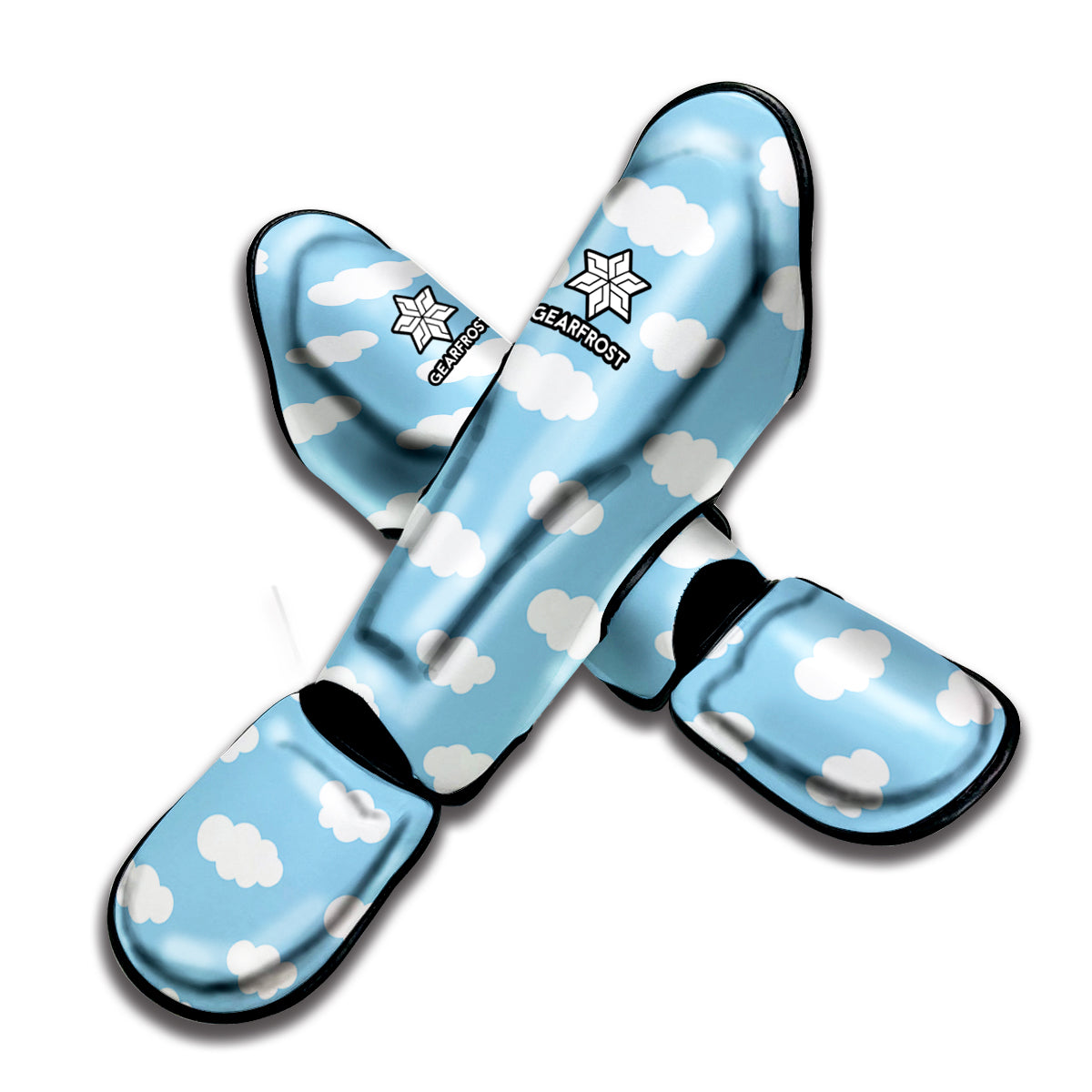 Sky Cloud Pattern Print Muay Thai Shin Guard