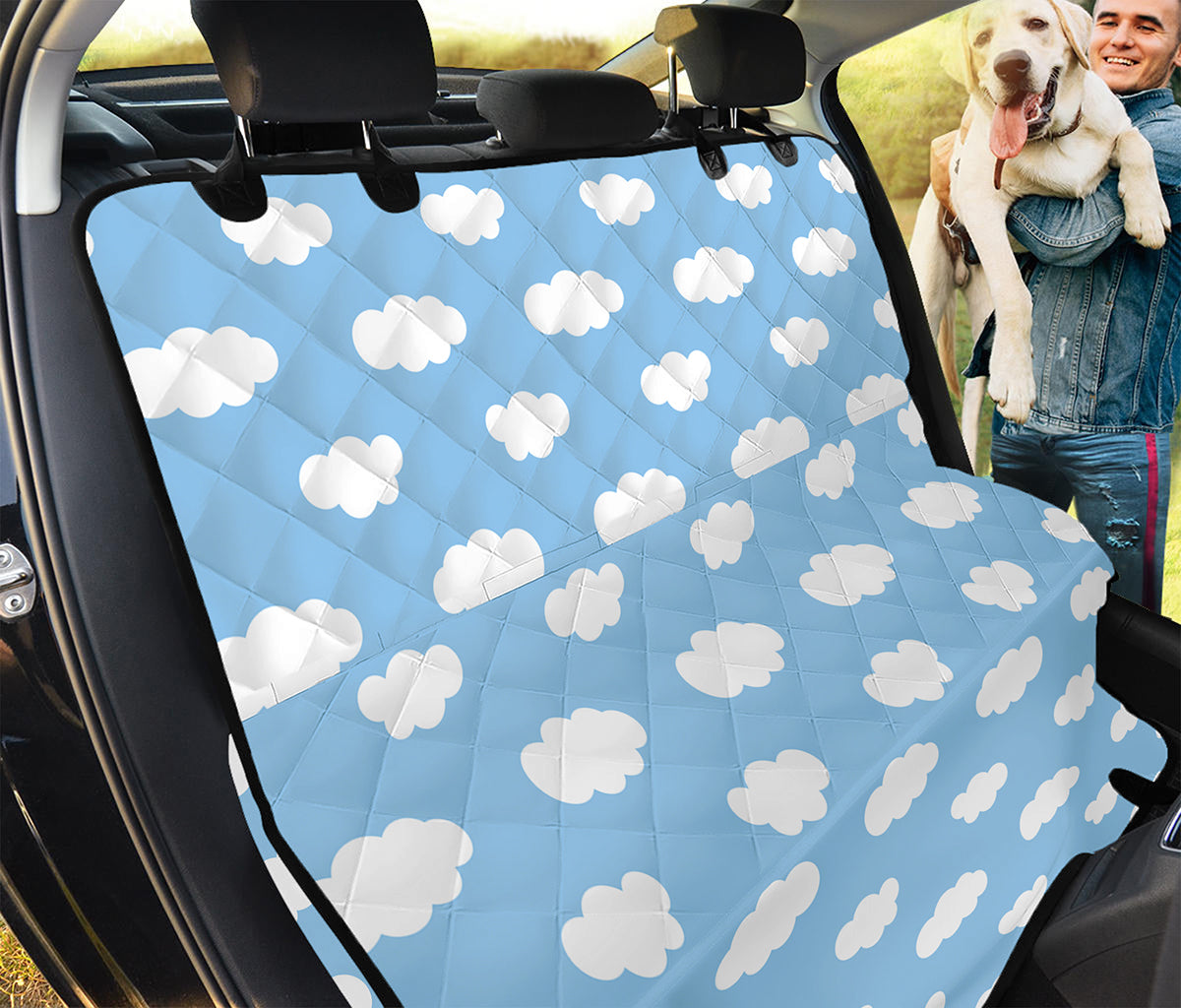 Sky Cloud Pattern Print Pet Car Back Seat Cover