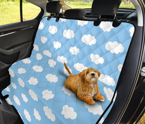 Sky Cloud Pattern Print Pet Car Back Seat Cover