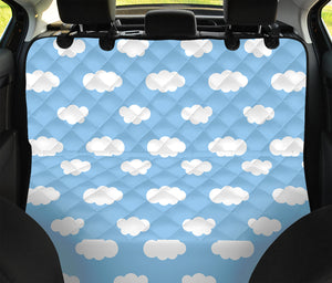 Sky Cloud Pattern Print Pet Car Back Seat Cover