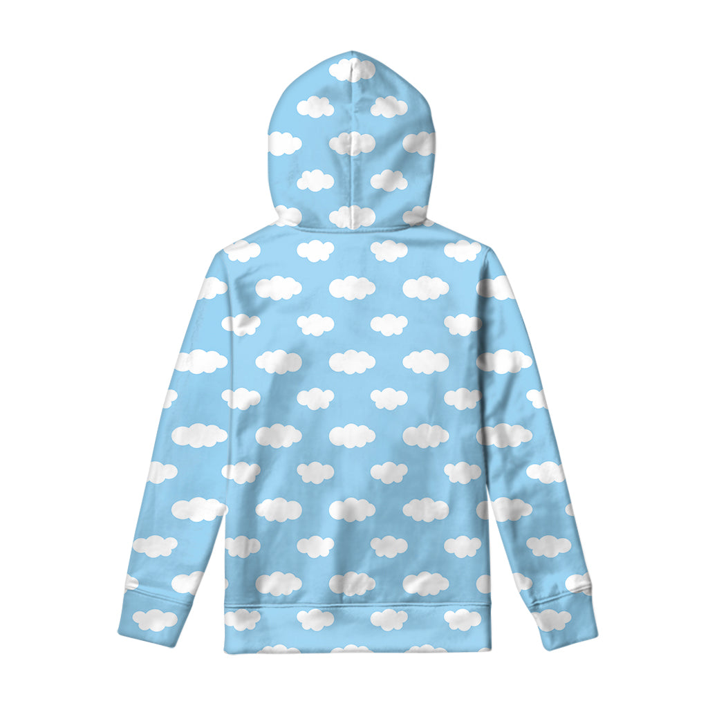 Sky Cloud Pattern Print Pullover Hoodie