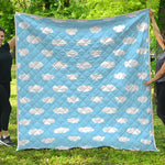 Sky Cloud Pattern Print Quilt