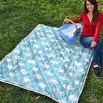 Sky Cloud Pattern Print Quilt