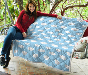 Sky Cloud Pattern Print Quilt