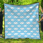 Sky Cloud Pattern Print Quilt