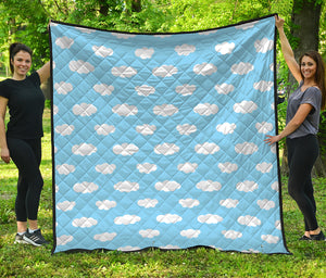 Sky Cloud Pattern Print Quilt